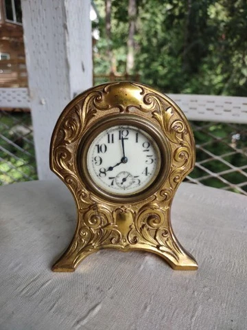 ANTIQUE Jugendstil ART NOUVEAU  DESK TABLE CLOCK Cover