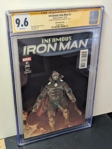 Infamous Iron Man #1, Ribic variant - CGC 9.6 (W) signed by Brian Michael Bendis - Picture 1 of 2