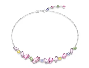 Swarovski 5658398 Collana Gema Taglio Misto Multicolore Placcato Rodio - Foto 1 di 5