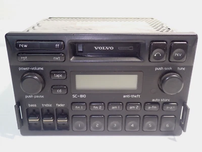 Volvo SC-810 AM/FM радио кассетный эквалайзер 960 S70 C70 V70 850 S90 V90 3533317 OEM - Изображение 1 из 4