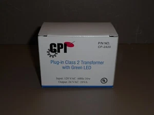 CPI Plug-in Class 2 Transformer w/Green LED P/N CP-2420 - Picture 1 of 3