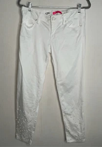Pantaloni Lilly Pulitzer Worth skinny dritti abbellimenti di perle donna taglia 6 - Foto 1 di 11