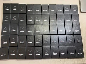 LOT 50 PSC GENUINE ZIPPO EMPTY BOXES WITH PAPERS I ONLY BOX - Picture 1 of 4