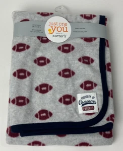 Neu mit Etikett Carters Just One You Property Of Awesome Parents graue Fußball-Babydecke - Bild 1 von 6