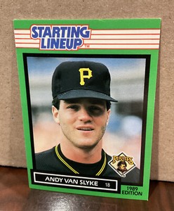 ANDY VAN SLYKE 1989 KENNER STARTING LINEUP CARD - PITTSBURGH PIRATES
