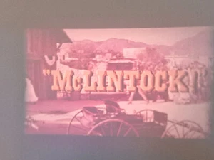 MCLINTOCK 1963 JOHN WAYNE TRAILER SUPER 8 COLOR SOUND 50FT CINE 8MM FILM - Bild 1 von 16