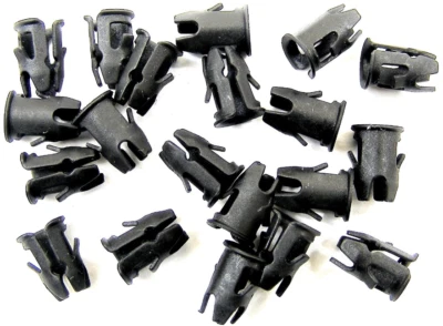 Clips de barril Datsun - Ajuste orificio de 3/16" - Perno de 1/8" - Borde de emblema cromado - 20 piezas - #020 Foto 1 de 4