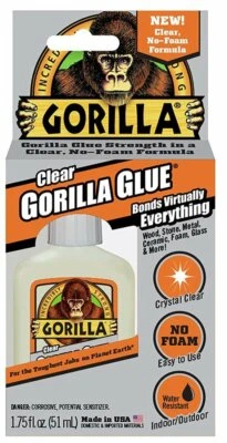 Gorilla Clear Glue, 1.75 ounce Bottle, Clear (Pack of 1) - 4500104 - Image 1 of 3