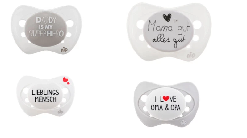 Nip Spruchschnuller Limited Edition I love Oma&Opa,Daddy is,Mama gut einzel/alle - Bild 1 von 1