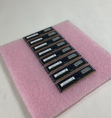 Lote de 8 unidades de memoria de servidor SK Hynix HMT351R7BFR8A-H9 8 GB 2x4 GB PC3L-10600R DDR3 Foto 1 de 4