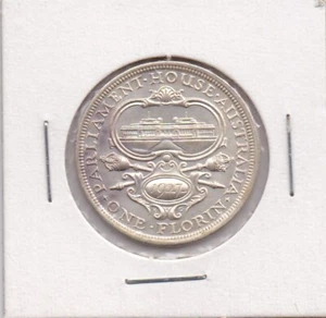 1927 AUSTRALIA CANBERRA KING GEORGE V COMMEMORATIVE FLORIN, HIGH GRADE - Picture 1 of 2