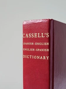 Vintage Red Cassell's Spanish English Dictionary Hardcover Book - GOOD - Picture 1 of 6
