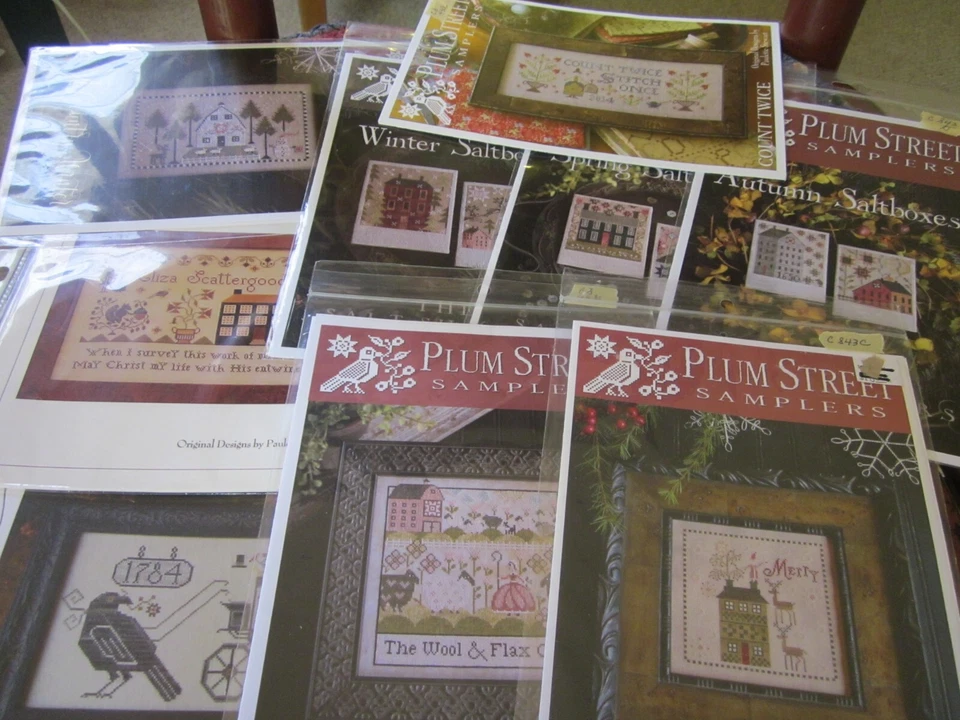 CS-43, Plum Street Samplers, cross stitch charts, your choice, - Image 1 of 1