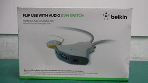 NEW Belkin FLIP USB With Audio KVM Switch - Picture 1 of 10