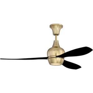BORDEAUX 52" LEDD 3-BLADE INDOOR CEILING FAN IN SATIN BRASS - Picture 1 of 3