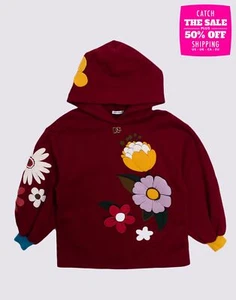 RRP €435 DOLCE & GABBANA Kids Pullover Hoodie Size 6Y / 113-119CM Coated Flowers - Picture 1 of 10