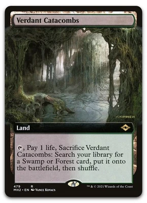 Verdant Catacombs (Extended Art) #479 (NM) Modern Horizons 2 MH2 Magic MTG - Image 1 of 2