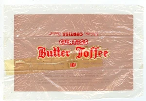 1940s Curtiss Butter Toffee 10c candy bar wrapper - Chicago Illinois - Picture 1 of 2
