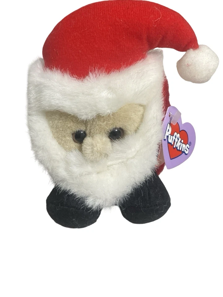 Santa Claus Puffkins MINT With Tag SWIBCO Bean Bag Christmas Limited Edition