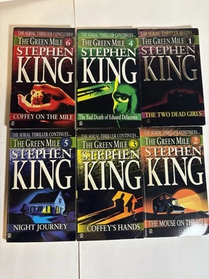 The Green Mile Stephen King All 6 Books 1st Edition Paperback 1st Print. 1996 Foto 1 de 4