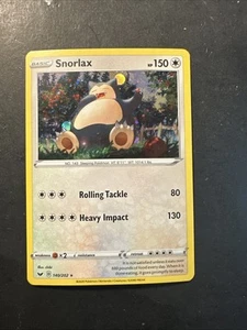 2021 Pokémon Sword & Shield Snorlax 140 /202 Cosmic Holo Promo Holographic Rare - Foto 1 di 4