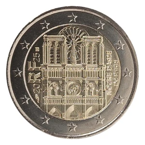2 Euro Münze Frankreich 2025 Notre Dame de Paris Sondermünze Gedenkmünze - Bild 1 von 1