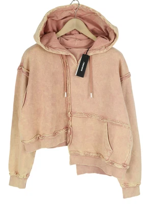 Sudadera con capucha para mujer DIESEL F-Mikky S lavada melocotón con capucha bolsillo asimétrico PVP 195 € Foto 1 de 4
