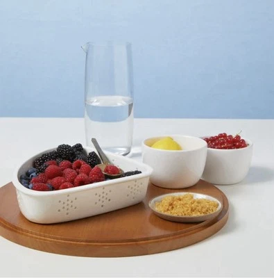 "Daily Starters" Ceramic Corner Colander for Decorative Serving - A0107 - Image 1 of 4