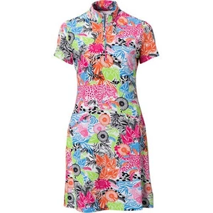 IBKUL Bamboo Garden 1/4 Zip UPF 50 Zip Mock Neck SS Golfkleid XL Taschen - Bild 1 von 8