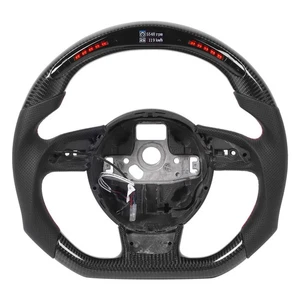 Carbon Fiber Steering Wheel With LED Lights And Performance Display Compatible - Picture 1 of 12