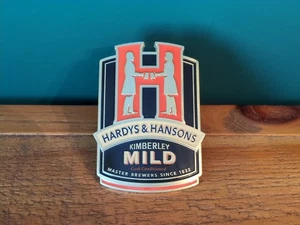 Hardy's & Hanson's Kimberley Mild Beer Ale Pump Clip Badge Pub Bar Breweriana - Picture 1 of 3