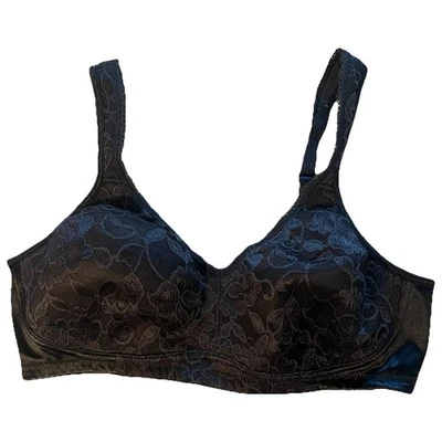 Sujetador Playtex para mujer talla 36B negro encaje sin alambres cobertura completa soporte cómodo Foto 1 de 2