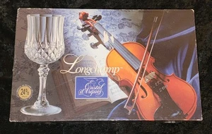 Juego de 4 copas de vino de cristal Longchamp Cristal d’Arques 5 3/4 OZ  - Imagen 1 de 5