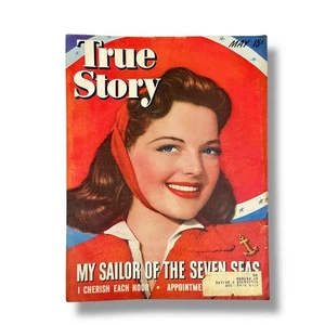 True Story Magazine May 1943 WW2 Home Front Vintage 1940s Womens Pulp Fiction - Picture 1 of 14