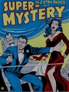 SUPER MYSTERY COMICS BAND 7 #5 COVER FREIZEIT 1948 ORIGINAL COMIC ART - Bild 1 von 1