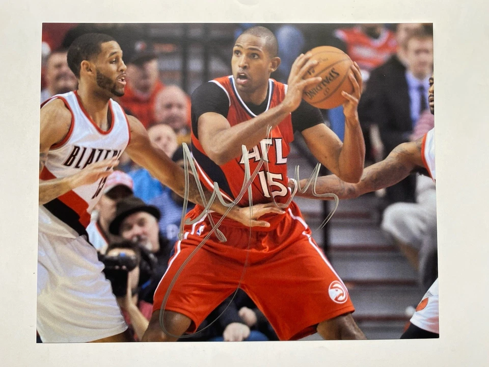 Foto firmada autografiada de baloncesto de los Atlanta Hawks de AL HORFORD NBA Celtics Foto 1 de 1