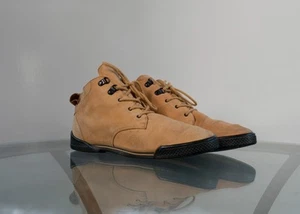 Women Vintage Reebok Boks Suede Boot Sneaker Style Brown-Tan Size 7.5 Narrow - Picture 1 of 11