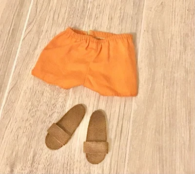 Barbie Ken Breakfast At 7 #1428 Brown Slippers Sandals & Shorts Only 1969 - Image 1 of 4