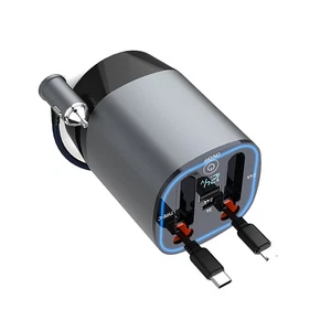 Multifunctional Car Charger with Aromatherapy Compartment 80cm USB-A/C Cable - Picture 1 of 12