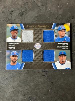 2008 Upper Deck Sweet Spot Ramírez Soriano Zambrano Lee #QS-LRSZ Quad usado en juegos  Foto 1 de 2