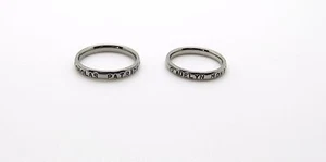 3mm Personalized Hand Stamped Ring,Name ring-Custom Ring-Promise Ring,size 3-13 - Picture 1 of 3