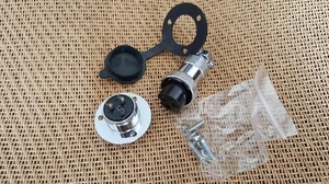 Waterproof Rubber Cover 3-Pin Cable Connector Plug,P3D - Foto 1 di 1