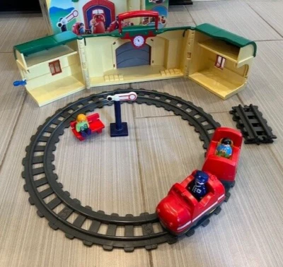 PLAYMOBIL 6783 1.2.3 My Take Along Train Portable Travel Playset (RARE) - Image 1 of 4