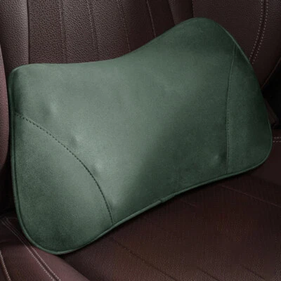 Suede Car Seat Memory Foam Lumbar Support Pillow Cushion for Drivers and Office - Image 1 of 4