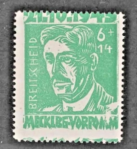 SBZ Mecklenburg Vorpommern 20-22 III ** PF breite Kerbe im Rand einwandfrei - Bild 1 von 1