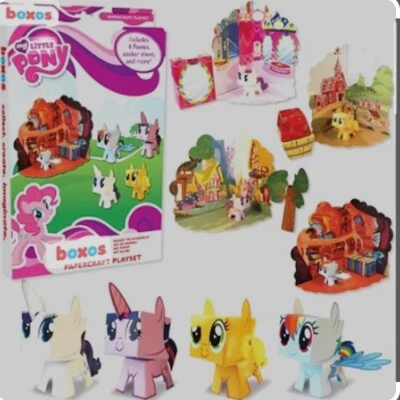 Funko Boxos Papercraft Playset: My Little Pony Friendship Is Magic Discontinued Foto 1 de 3