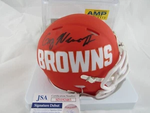Mini Casco Greg Newsome II Cleveland Browns Firmado Autografiado AMP Velocidad JSA - Imagen 1 de 3