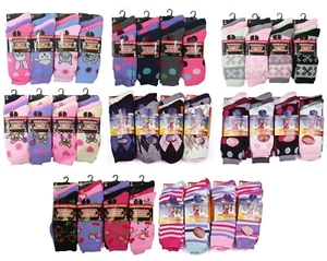 3,6 Pairs Ladies Thermal Socks Warm Winter Boot Socks Ultimate Heat Walk Hiking - Picture 1 of 5