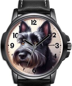 Scottish Terrier Pet Dog Unikalny Unisex Piękny zegarek na rękę Wielka Brytania Fast