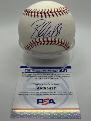 Brandon Webb Arizona Diamondbacks Signed Autograph OMLB Baseball PSA DNA *17 - Image 1 of 2